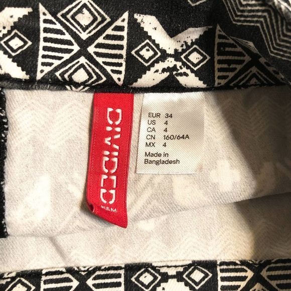 H&M Aztec Tribal Print Mini Skirt - Picture 3 of 5